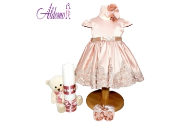 Rochie botez cu lumanare