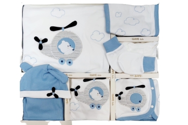 Set Albastru Maternitate Bebe