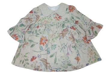 Rochie Crem Cu Floricele Copii