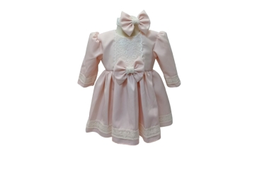 Rochie Roz Cu Palton Bebelus