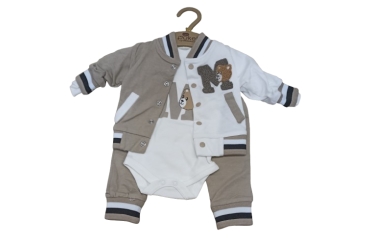 Costum Bej Cu Urs