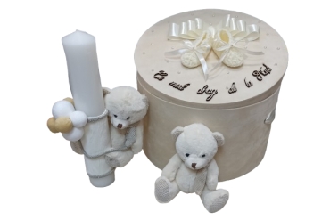 Set Cutie Cu Lumanare Botez