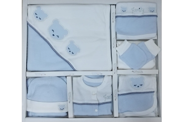 Caseta Maternitate Alb-Bleu