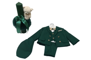Set Botez Costumas Cu Lumanare