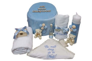 Trusou Bleu Botez Cu Lumanare