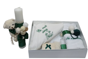 Trusou Botez Cu Lumanare Verde