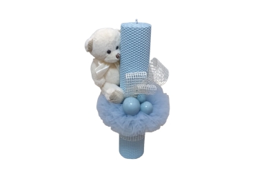 Lumanare Botez Bleu Tip Fagure