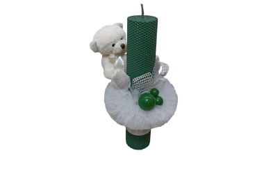 Lumanare Botez Verde Tip Fagure