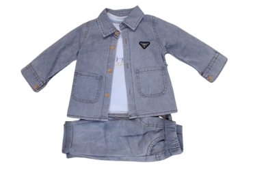 Compleu Denim Gri Baiat