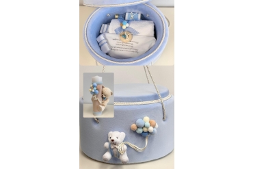 Trusou Bleu Botez Cu Lumanare 