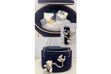 Trusou Bleumarin Botez Cu Lumanare