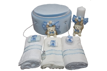 Trusou Bleu Botez Cu Lumanare