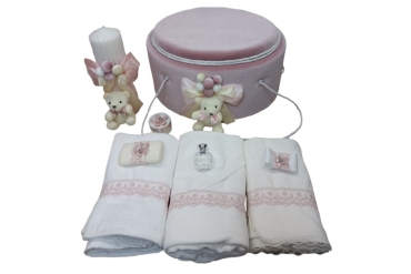 Trusou Roz Botez Cu Lumanare