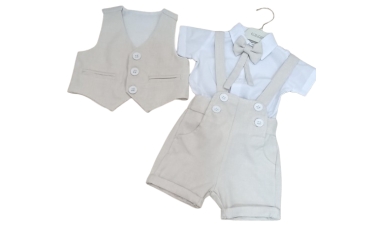 Costum Crem Botez Copii