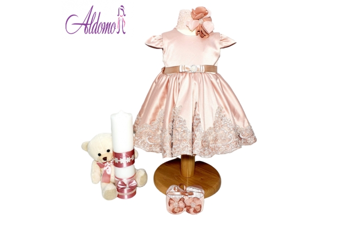  Rochie botez cu lumanare