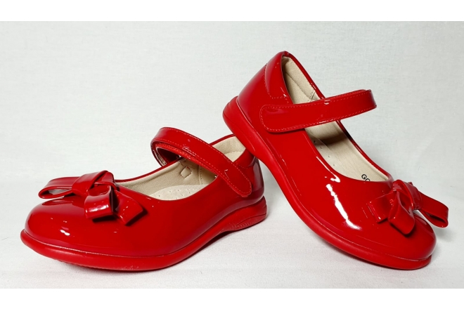  Pantofi Fete Rosii Cu Funda