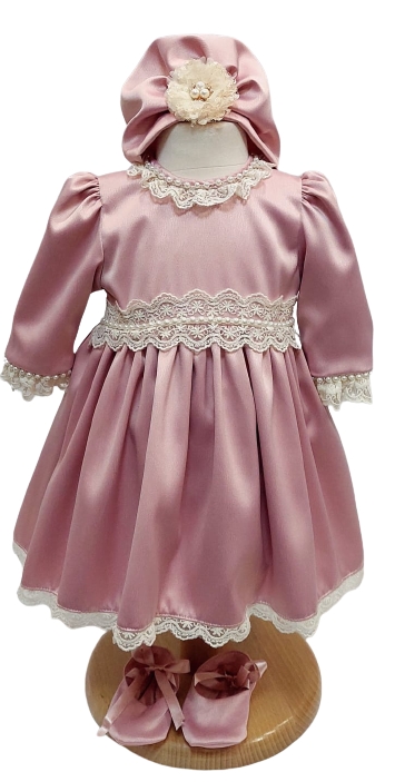  Rochie Roz-Pudra Fetite