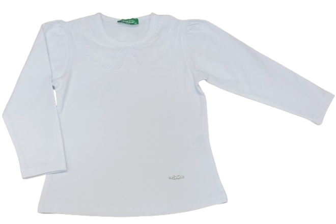  Bluza Cu Guler Dantela Copii