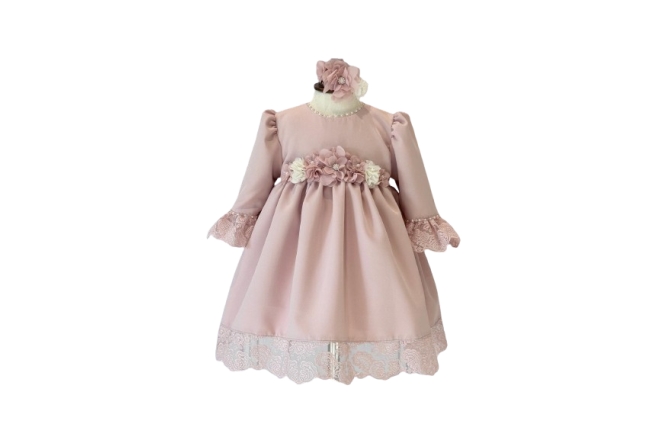  Rochie Roz-Pudra Fata