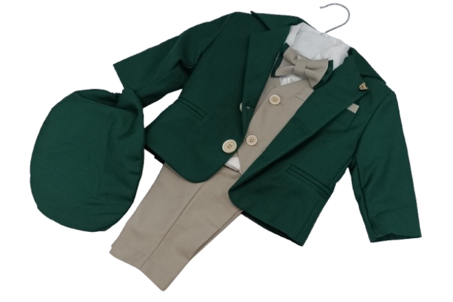  Costum Verde Botez Baiat