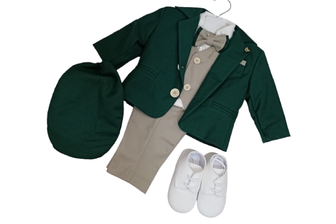  Costum Verde Pentru Bebelus