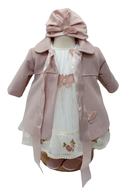  Rochie Alba Cu Palton