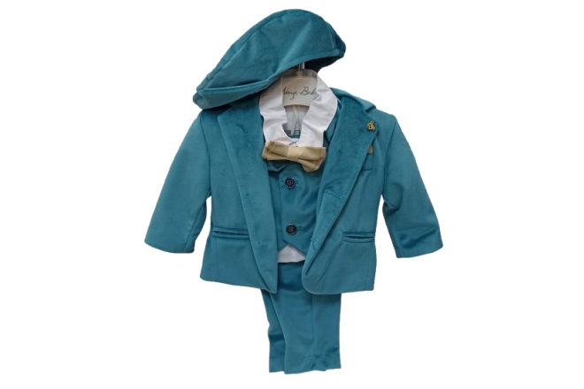  Costum Turcoaz Bebelus