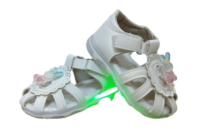  Sandale Albe Led Fata