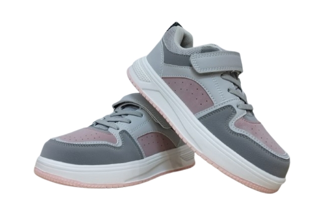  Pantofi Sport Gri Cu Roz