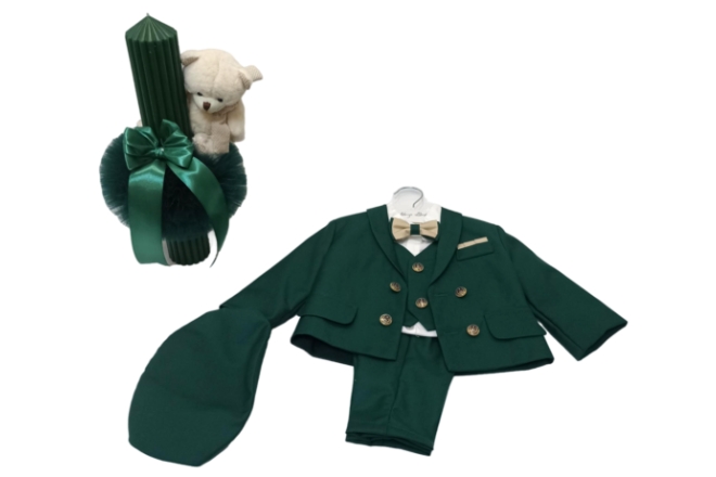  Set Botez Costumas Cu Lumanare