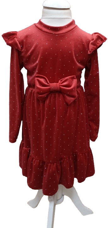  Rochie Rosie Catifea Fetite