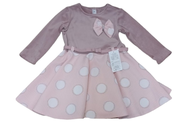  Rochie Roz Cu Buline