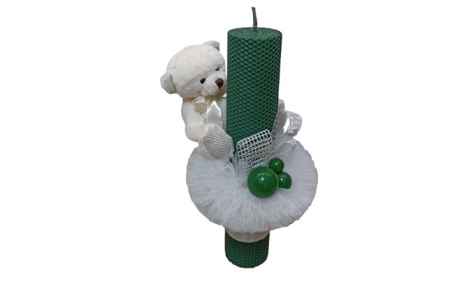  Lumanare Botez Verde Tip Fagure