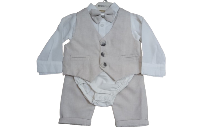  Costum Crem Baieti