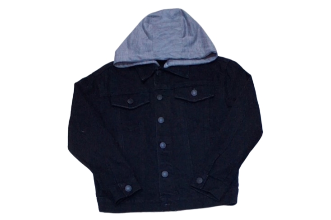  Geaca Denim Neagra