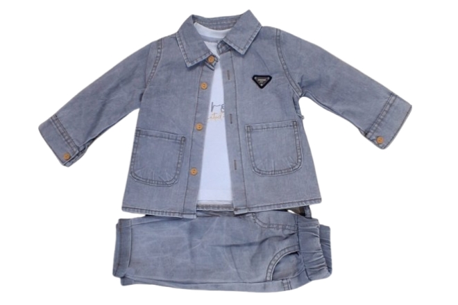  Compleu Denim Gri Baiat