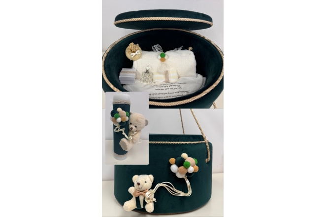  Trusou Verde Botez Cu Lumanare 