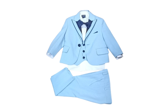  Costum Bleu Elegant
