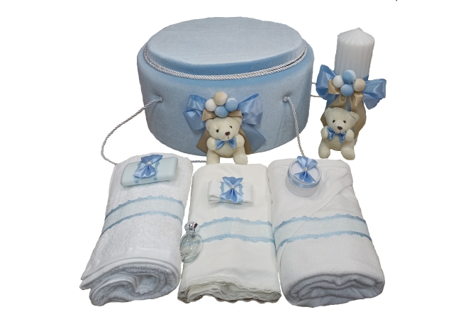 Trusou Bleu Botez Cu Lumanare