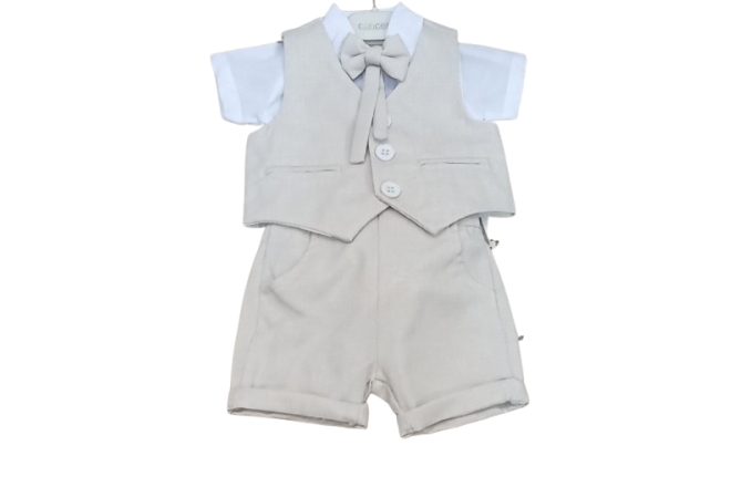  Costum Crem Botez Copii