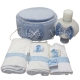 Set Trusou Botez Bleu Cu Lumanare