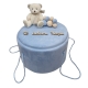 Cufar Bleu Din Catifea Botez